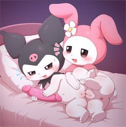 kuromi, my_melody, onegai_my_melody, sanrio, zwishi