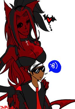 demonic_(jollylink), jollylink, 2_tone_body, anthro, bangs