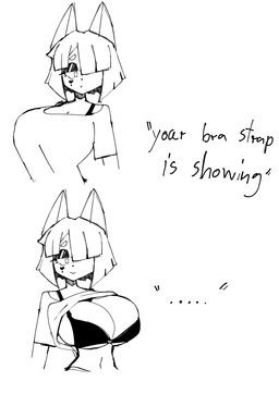 katty_lyla, bra_strap_showing_(meme), kampfbed08, anthro, big_breasts