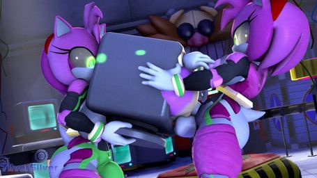 amy_rose, blaze_the_cat, metal_amy, mona_the_mouse_(nackey), rouge_the_bat