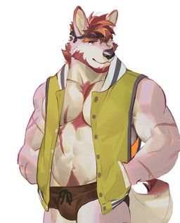 seatohao, abs, accessory, anthro, arm_scar