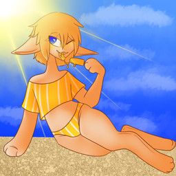 voodoll, beach, bikini, bikini_bottom, blonde_hair