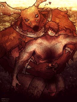 bane_(identity_v), charles_holt, theanzelart, animal_head, animal_humanoid