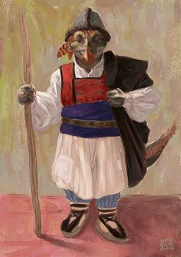 dyna_soar, anthro, beak, belt, big_sleeves