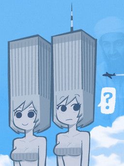 osama_bin_laden, 9/11, saicoatomiko_(artist), aircraft, airplane