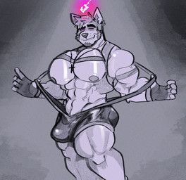 bau_(melaisen), melaisen, akita, anthro, big_bulge