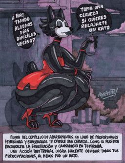 wolf_(parasitedeath), parasitedeath, 3_toes, 4_fingers, alcohol