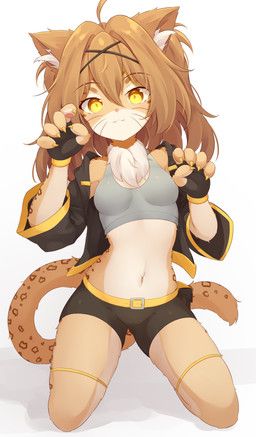 trimbil, accessory, ahoge, anthro, bangs