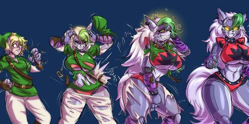link, roxanne_wolf, five_nights_at_freddy's, five_nights_at_freddy's:_security_breach, nintendo