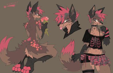 thorn_paw, 3_toes, alternative_fashion, anthro, arm_markings