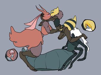 queen_vespa_(hollow_knight), skarrsinger_karmelita, styx_(hollow_knight:_silksong), hollow_knight:_silksong, hollow_knight_(franchise)