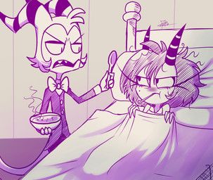 millie_(helluva_boss), moxxie_(helluva_boss), hellaverse, helluva_boss, the-butcher-x