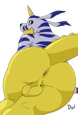 bandai_namco, digimon, darkwolf79, 1_horn, anthro