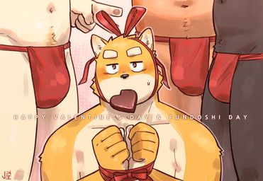 fundoshi's_day, valentine's_day, jeck, anthro, asian_clothing