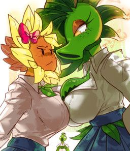 peablaze_(leafpaw), electronic_arts, plants_vs._zombies, popcap_games, croseneu
