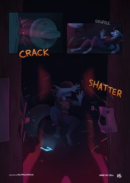 abbey_walker_(pawpadcomrade), conditional_dnp, pawpadcomrade, anthro, breaking_door