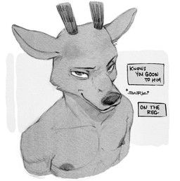 louis_(beastars), beastars, kayacoma, anthro, antlers