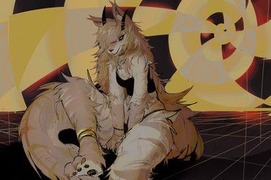 squawq, 3_claws, 3_toes, abstract_background, anklet