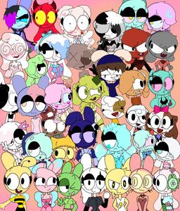 angel_love_bunny, aqua_bunny_(the_symbol_bunnies_), bee_bunny, butterfly_bunny, cassidy_demonic