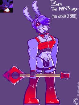 ben_fap-bunny, bonfie_(cryptiacurves), bonnie_(fnaf), fan_character, five_nights_at_freddy's
