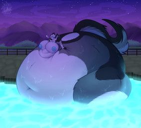 els3d, 5_fingers, anthro, belly, big_belly