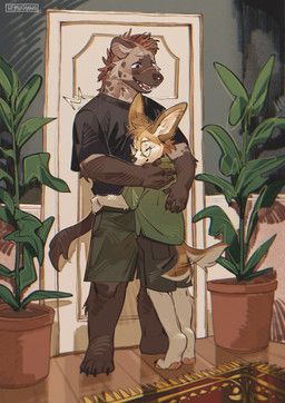 hemuchang, anthro, barefoot, bottomwear, brown_body