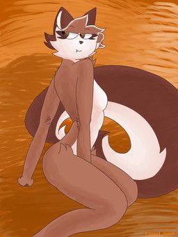 chestnut_kat, casual_loser, anthro, arm_tuft, breasts