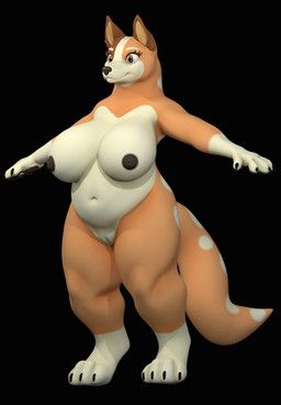 chilli_heeler, bluey_(series), 3_toes, 4_fingers, anthro