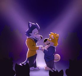 background_character, bau_husky, gab_shiba, gab_(comic), gabshiba