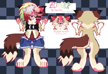 zombpup_(pinatareaper), pinatareaper, ambiguous_gender, anthro, bangs