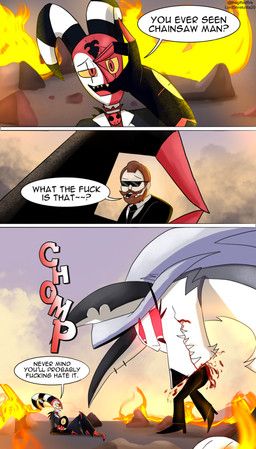 blitzo_(helluva_boss), feral_loona_(helluva_boss), loona_(helluva_boss), deadpool_(series), hellaverse