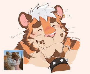 its_stardog, anthro, beard, blush, bracelet
