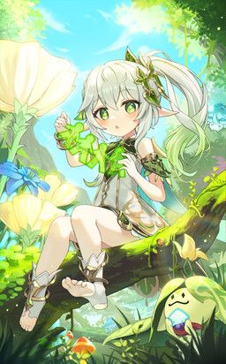 nahida_(genshin_impact), genshin_impact, mihoyo, mearyo, 5_toes