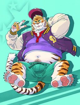 ryuta-h, 5_fingers, 5_toes, anthro, belly
