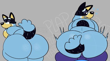 bandit_heeler, pawbz_(character), bluey_(series), pawsbrush_(artist), anal