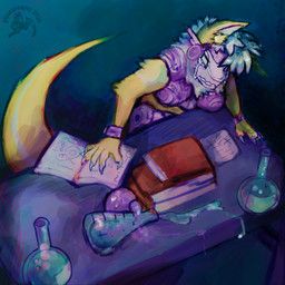 pinatareaper, 5_fingers, anthro, armor, bodily_fluids