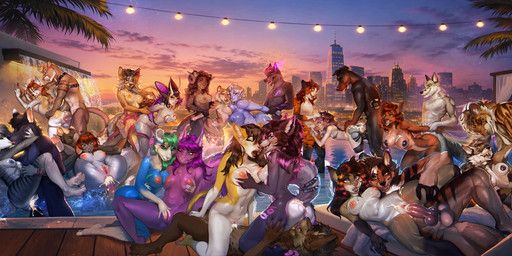 moonabel, ambiguous_gender, andromorph, anthro, bikini