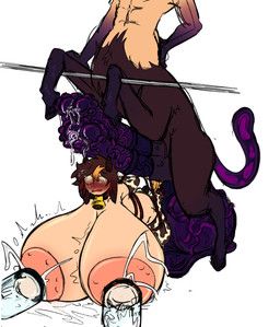 gab_(crowshroomm), oenopos_(henrijae), crowshroomm, 2_penises, animal_genitalia