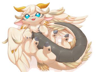 buster_whelp_of_the_destruction_swordsman, yu-gi-oh!, chikuwaburo, 2_horns, ambiguous_feral