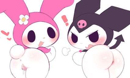 kuromi, my_melody, onegai_my_melody, sanrio, 32up
