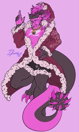 neeco_neecoola, christmas, mythology, unknown_artist, anthro