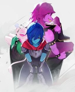 kris_dreemurr, ralsei, susie_(deltarune), deltarune, undertale_(series)