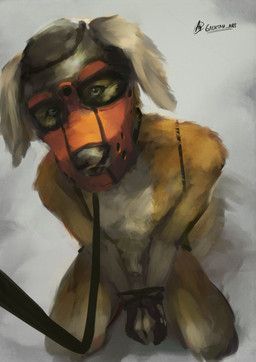 gaertan, animal_mask, anthro, arms_tied, bdsm