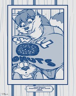 connie_(bennie_tiger), teaselbone_(character), swell_donuts, teaselbone, anthro