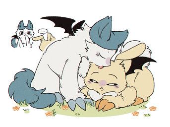hachiware_(chiikawa), usagi_(chiikawa), chiikawa, chouchou_0721, ambiguous_feral