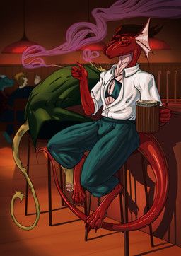 mythology, deliscalie, alcohol, anthro, bar