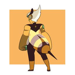 bumblebee_jasper_(lazy-obsidian), fan_character, cartoon_network, steven_universe, lazy-obsidian