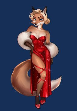mr.kaden, anthro, blonde_hair, blue_eyes, canid