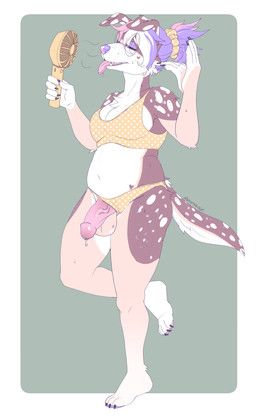 nekomatagirl, anthro, bodily_fluids, canid, canine
