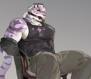 sadiend, seatohao, anthro, arms_tied, barazoku
